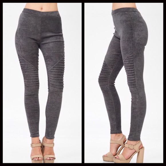 CLEARANCE-FIRM‼️Faux Suede Leggings - Picture 8 of 8